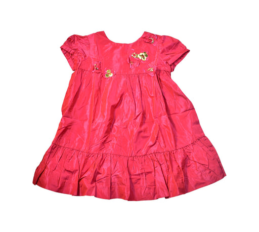 A Red Short Sleeve Dresses from Bonpoint in size 3T for girl. (Front View)