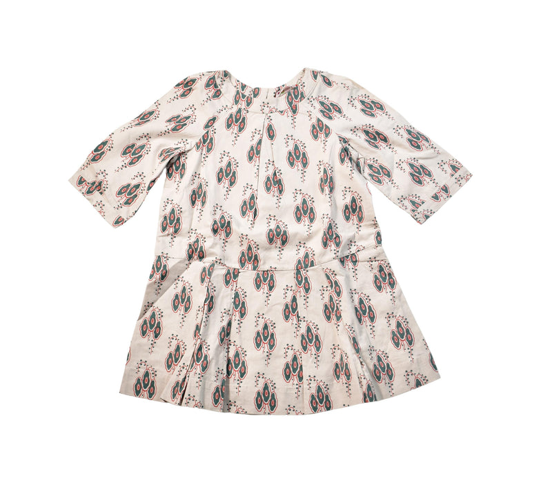 A Beige Long Sleeve Dresses from Bonpoint in size 3T for girl. (Front View)