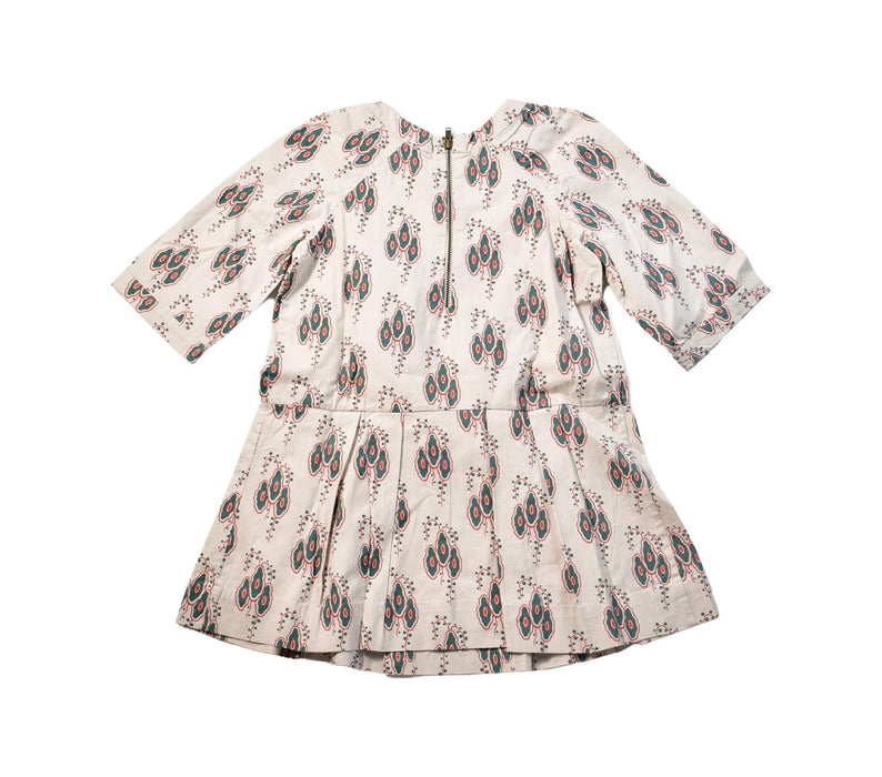 A Beige Long Sleeve Dresses from Bonpoint in size 3T for girl. (Back View)