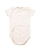 A Pink Short Sleeve Bodysuits from Bonpoint in size 0-3M for neutral. (Front View)