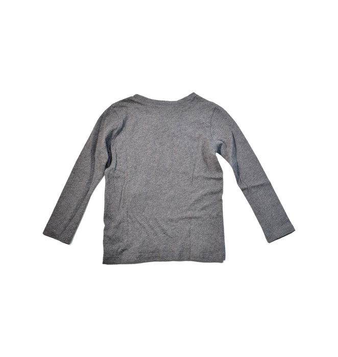 A Grey Long Sleeve Tops from Bonpoint in size 3T for girl. (Back View)