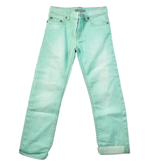 A Green Jeans from Bonpoint in size 6T for boy. (Front View)
