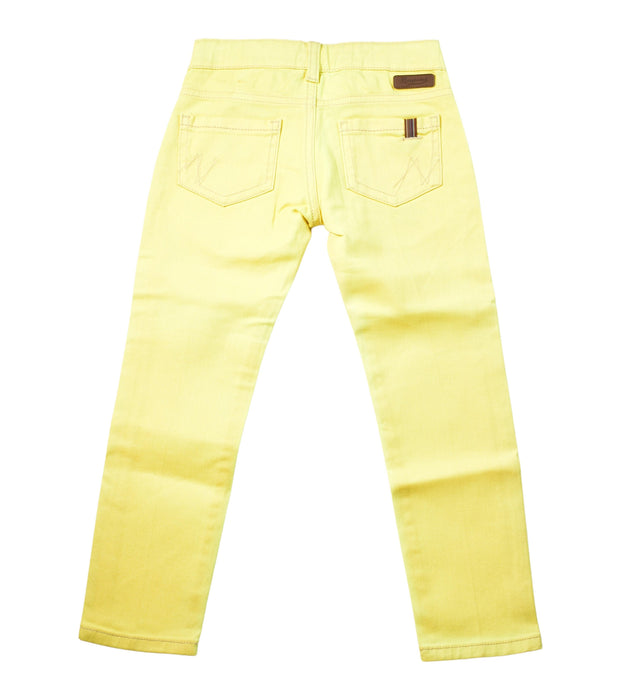 A Yellow Casual Pants from Bonpoint in size 6T for boy. (Back View)