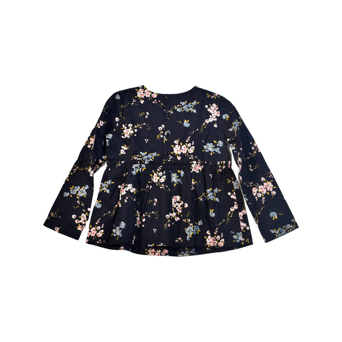 A Black Long Sleeve Tops from Bonpoint in size 6T for girl. (Back View)