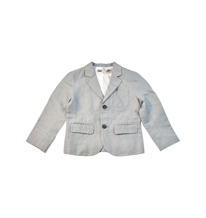 A Grey Blazers from Bonpoint in size 4T for boy. (Front View)
