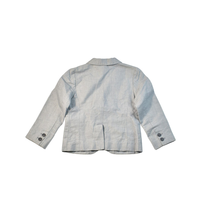 A Grey Blazers from Bonpoint in size 4T for boy. (Back View)