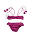 A Purple Bikinis from Lison Paris in size 2T for girl. (Back View)