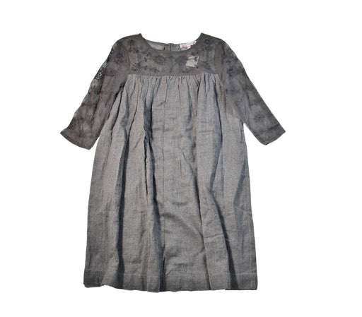 A Grey Long Sleeve Dresses from Bonpoint in size 12Y for girl. (Front View)