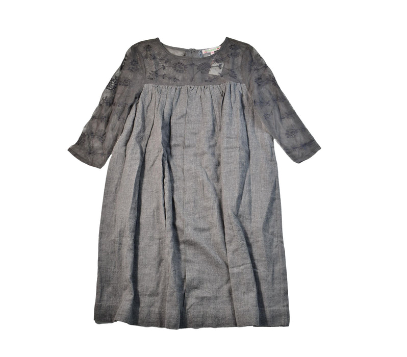 A Grey Long Sleeve Dresses from Bonpoint in size 12Y for girl. (Front View)