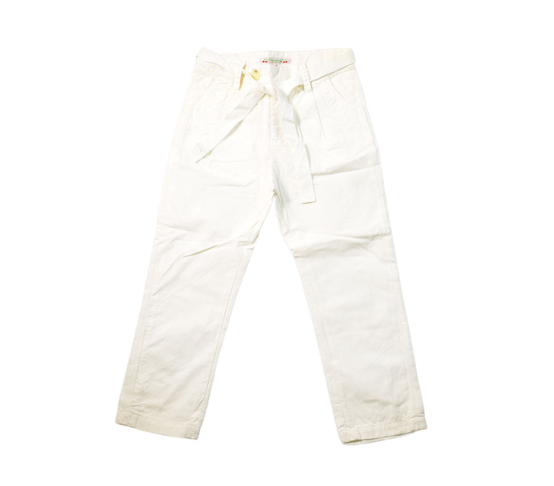 A White Casual Pants from Bonpoint in size 3T for neutral. (Front View)
