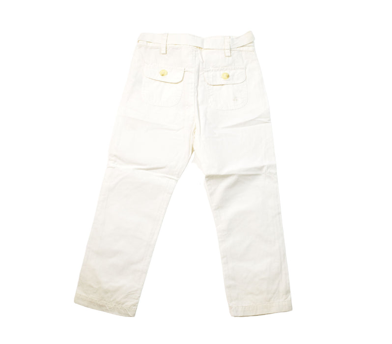 A White Casual Pants from Bonpoint in size 3T for neutral. (Back View)