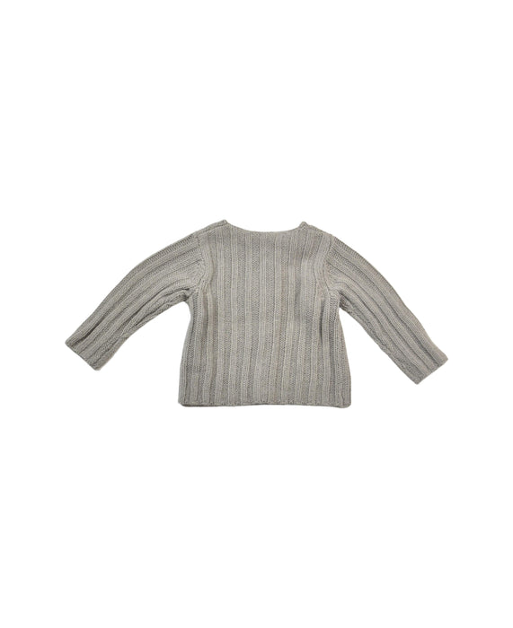 A Grey Cardigans from Bonpoint in size 3-6M for girl. (Back View)