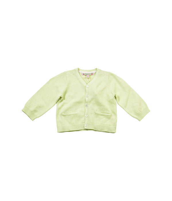 A Yellow Cardigans from Bonpoint in size 12-18M for girl. (Front View)