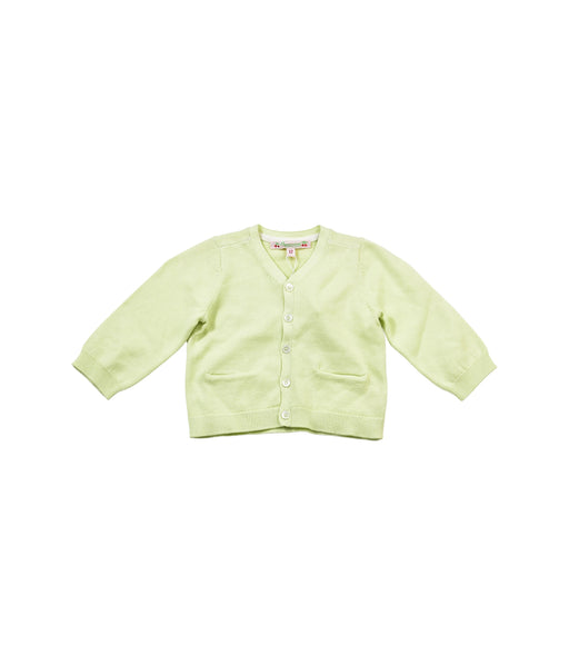 A Yellow Cardigans from Bonpoint in size 12-18M for girl. (Front View)