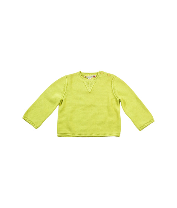 A Yellow Crewneck Sweatshirts from Bonpoint in size 12-18M for neutral. (Front View)