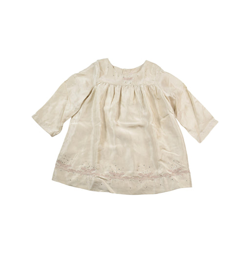 A Beige Long Sleeve Dresses from Bonpoint in size 12-18M for girl. (Front View)