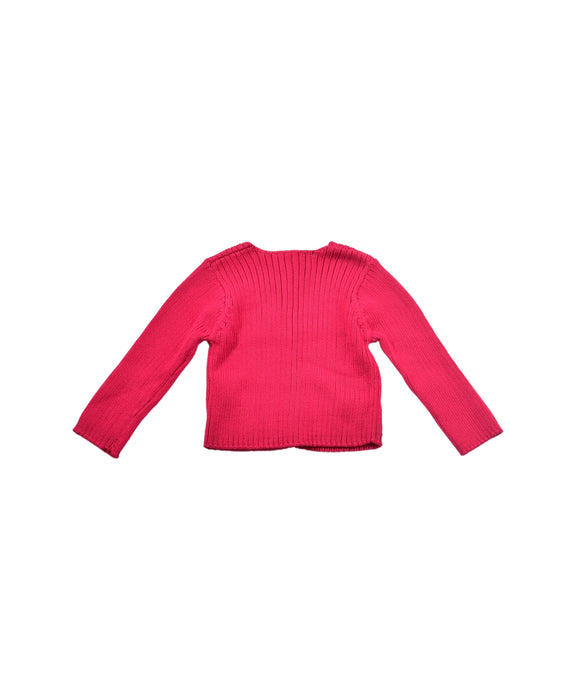 A Pink Cardigans from Bonpoint in size 3-6M for girl. (Back View)