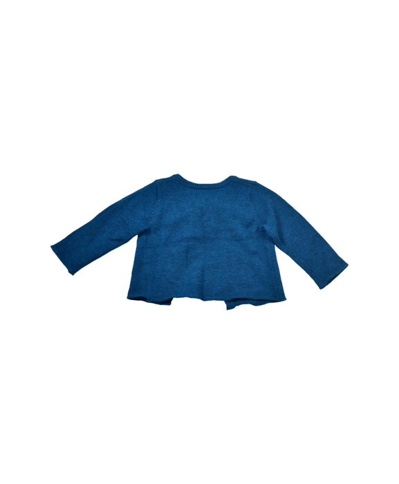 A Blue Cardigans from Bonpoint in size 3-6M for girl. (Back View)