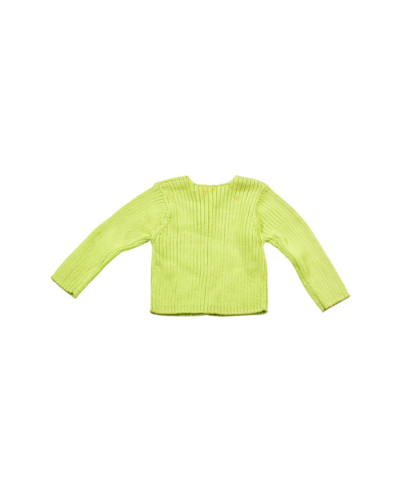 A Green Cardigans from Bonpoint in size 6-12M for girl. (Back View)