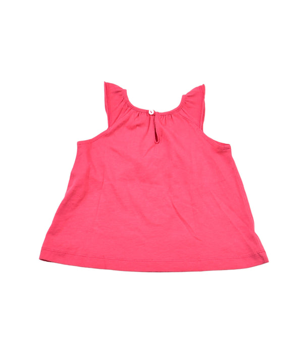 A Pink Sleeveless Tops from Bonpoint in size 3-6M for girl. (Back View)