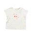 A Ivory Short Sleeve Tops from Bonpoint in size 3-6M for girl. (Front View)