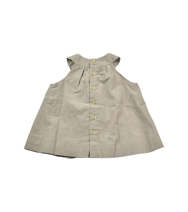 A Taupe Sleeveless Tops from Bonpoint in size 3-6M for girl. (Back View)