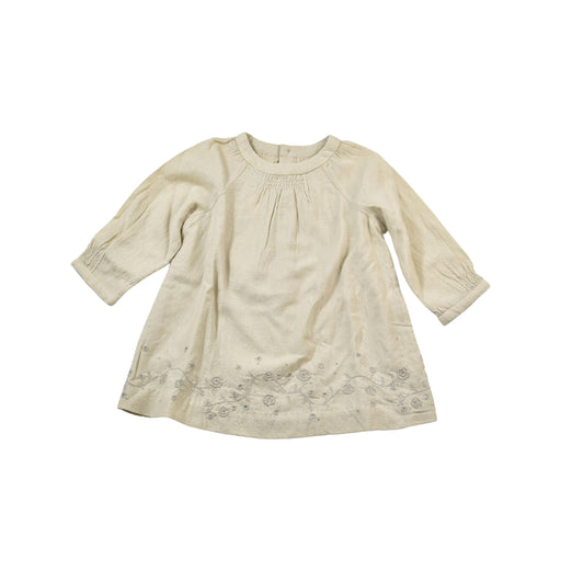 A Taupe Long Sleeve Dresses from Bonpoint in size 12-18M for girl. (Front View)