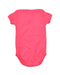 A Pink Short Sleeve Bodysuits from Bonpoint in size 0-3M for girl. (Back View)