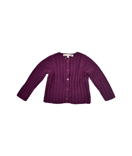 A Burgundy Cardigans from Bonpoint in size 6-12M for girl. (Front View)