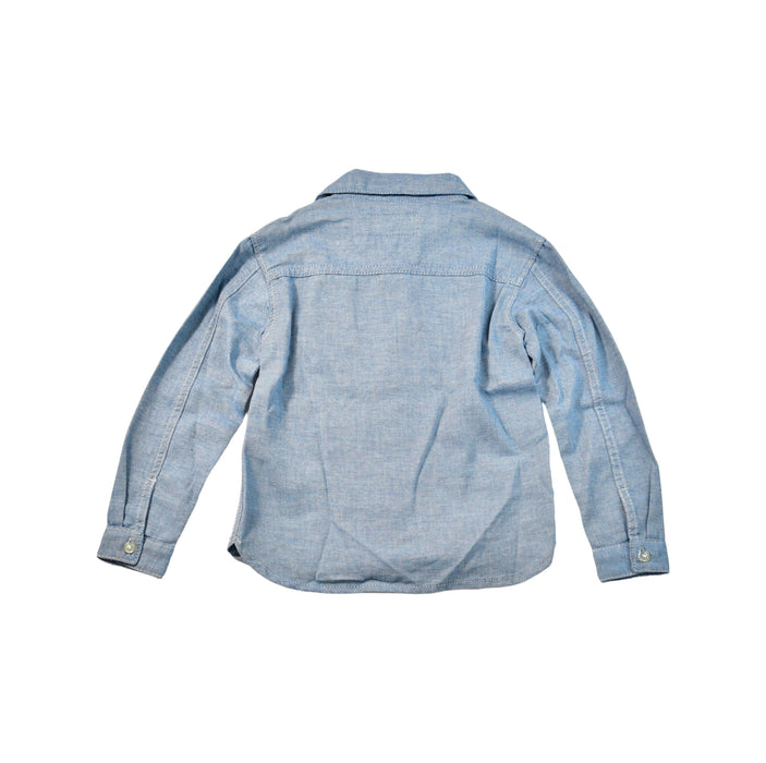 A Blue Shirts from Finger in the Nose in size 6T for boy. (Back View)