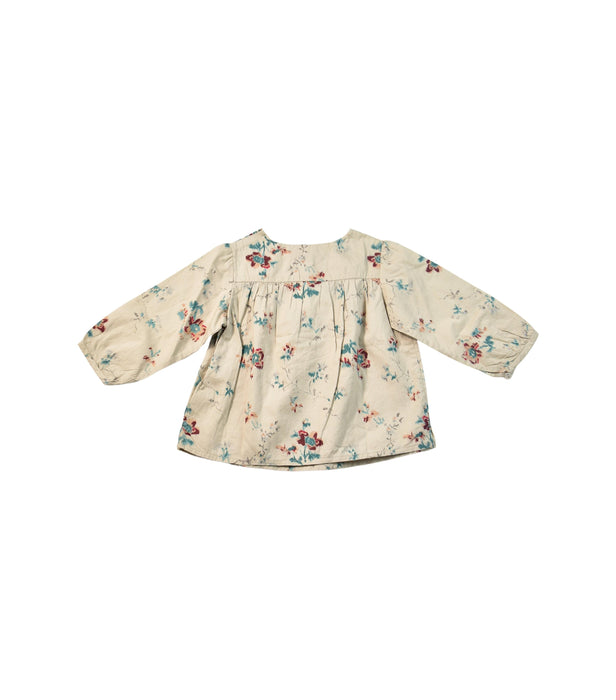 A Grey Long Sleeve Tops from Bonpoint in size 6-12M for girl. (Back View)