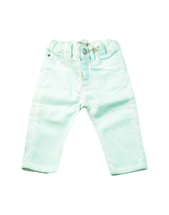 A Green Casual Pants from Bonpoint in size 3-6M for girl. (Front View)