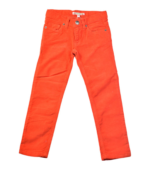 A Orange Casual Pants from Bonpoint in size 4T for girl. (Front View)