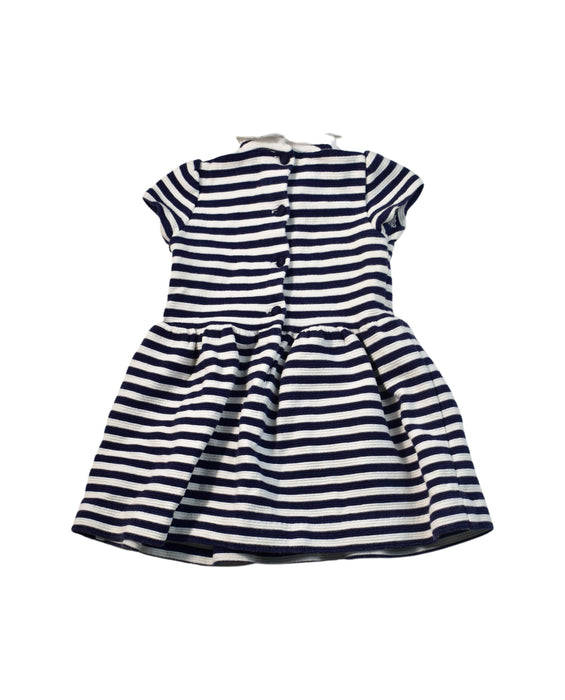 A Blue Short Sleeve Dresses from Ralph Lauren in size 3-6M for girl. (Back View)