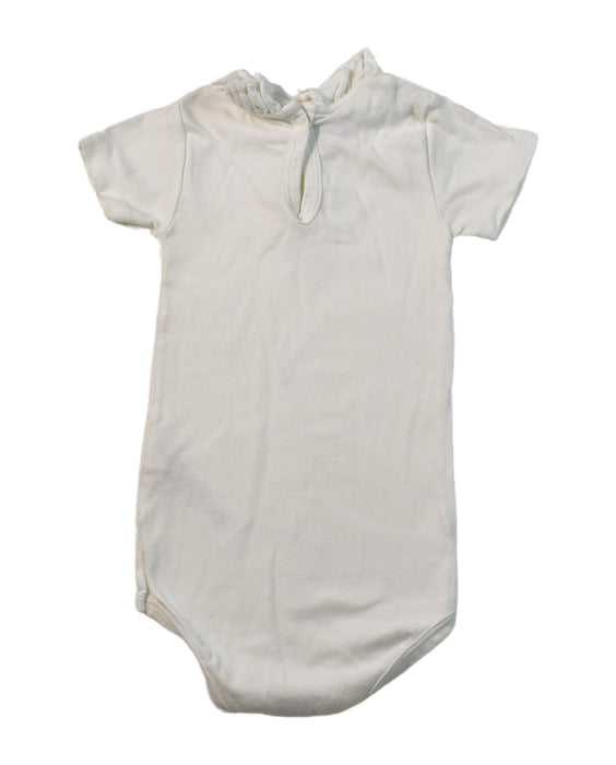 A White Short Sleeve Bodysuits from Petit Bateau in size 2T for neutral. (Back View)