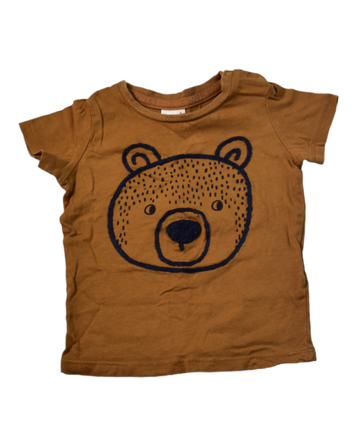 A Brown Short Sleeve T Shirts from Seed in size 0-3M for boy. (Front View)