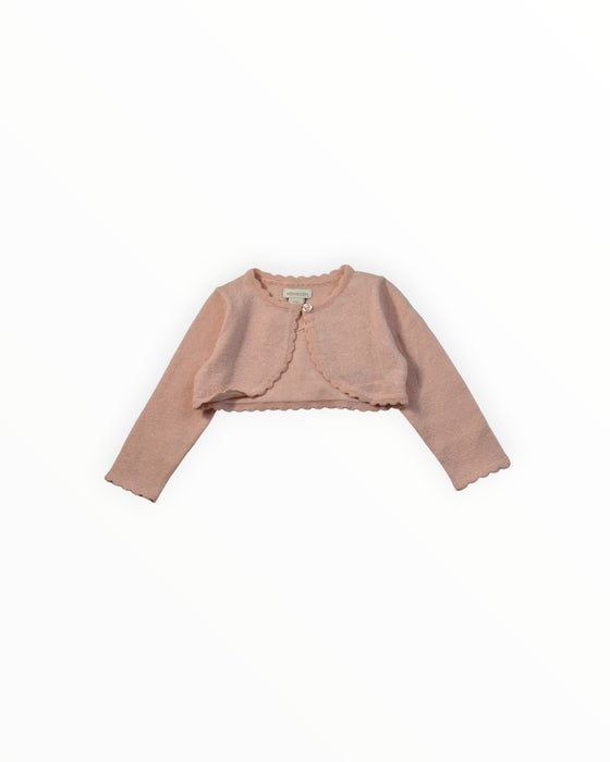 A Pink Cardigans from Monsoon in size 6-12M for girl. (Front View)
