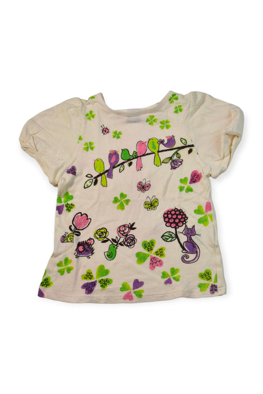 A Beige Short Sleeve T Shirts from Anna Sui in size 6T for girl. (Front View)