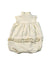 A White Sleeveless Rompers from Ralph Lauren in size 6-12M for girl. (Back View)
