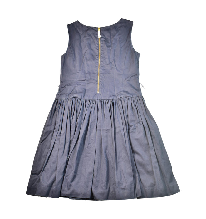 A Navy Sleeveless Dresses from Crewcuts in size 10Y for girl. (Back View)