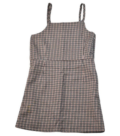A Brown Sleeveless Dresses from Seed in size 8Y for girl. (Front View)