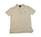 A Ivory Short Sleeve Polos from Polo Ralph Lauren in size 7Y for neutral. (Front View)