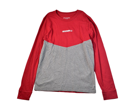 A Red Long Sleeve Tops from Abercrombie  in size 11Y for boy. (Front View)
