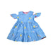 A Blue Sleeveless Dresses from Maison Q in size 6-12M for girl. 