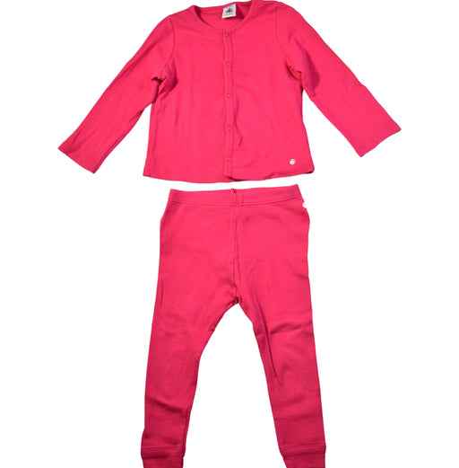 A Pink Leggings Sets from Petit Bateau in size 12-18M for girl. (Front View)