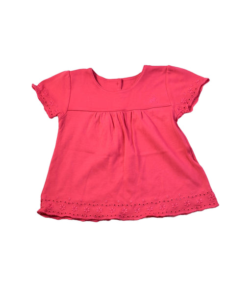 A Red Short Sleeve Tops from babycottons. in size 12-18M for girl. (Front View)