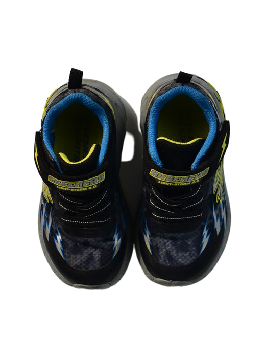 A Black Sneakers from Skechers in size 18-24M for boy. (Back View)