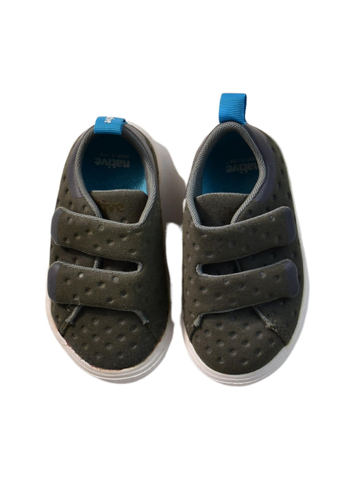 A Grey Sneakers from Native Shoes in size 18-24M for boy. (Back View)