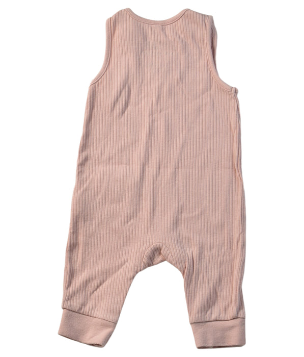A Pink Sleeveless Jumpsuits from Mori in size 0-3M for neutral. (Back View)