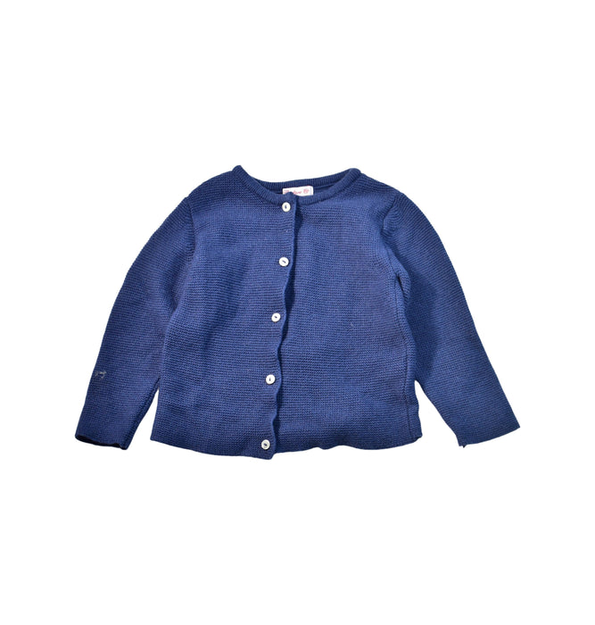 A Navy Cardigans from Confiture in size 18-24M for girl. (Front View)